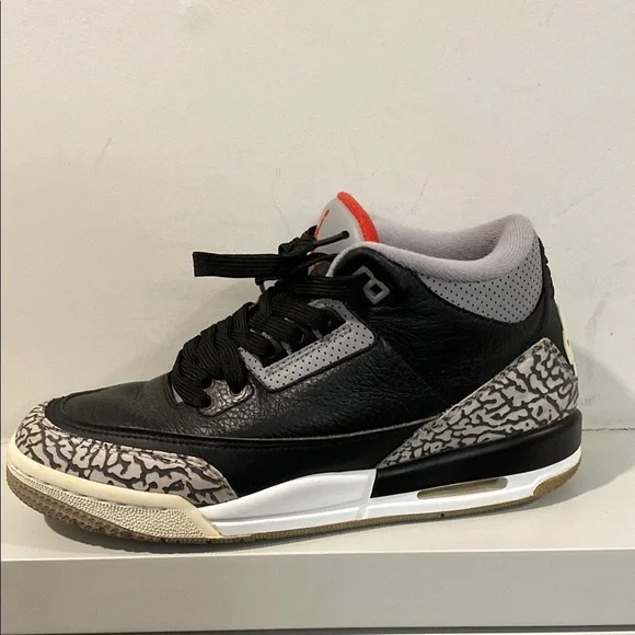 Nike Air Jordan 3 Retro Black Cement Size 6.5Y - Picture 6 of 15